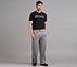 STRAIGHT SIDE SLIT PANTS, CHARCOAL/LT. GRAY Apparels Right View