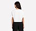 DROP SHOULDER BADGE T-SHIRT, WHITE Apparels Left View