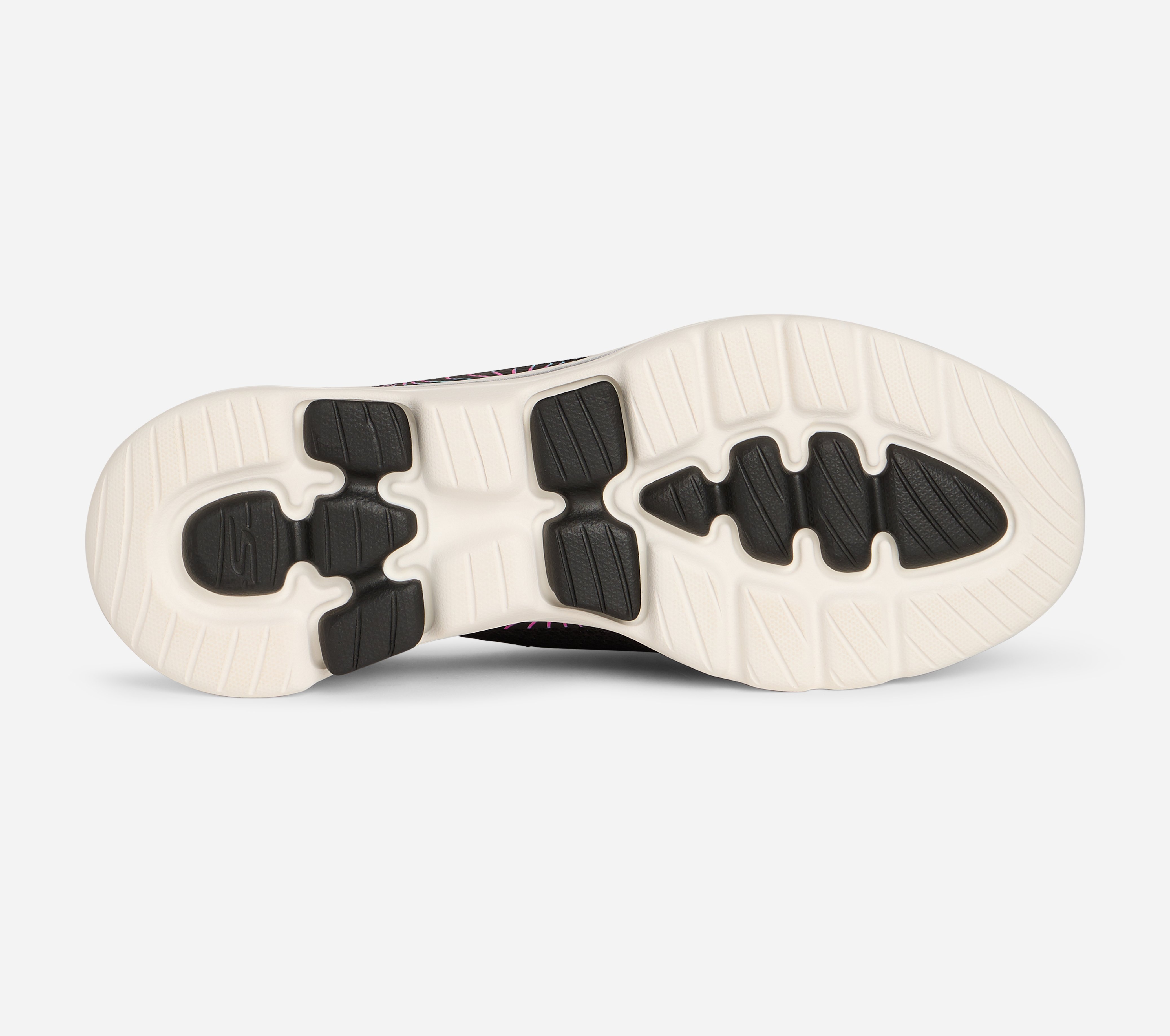 GO WALK 5 - WIND CIRCLE, BLACK/MULTI Footwear Left View