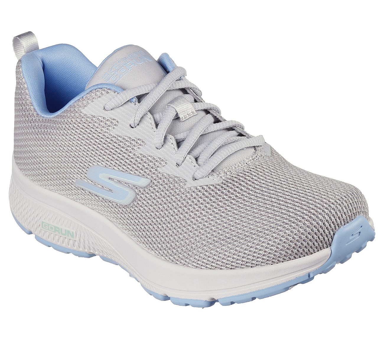 Skechers Grey/Blue Go Run Consistent Womens Running Shoes - Style ID ...