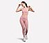VERTICAL PATTERN SPORTS BRA, WHITE/PINK/MINT