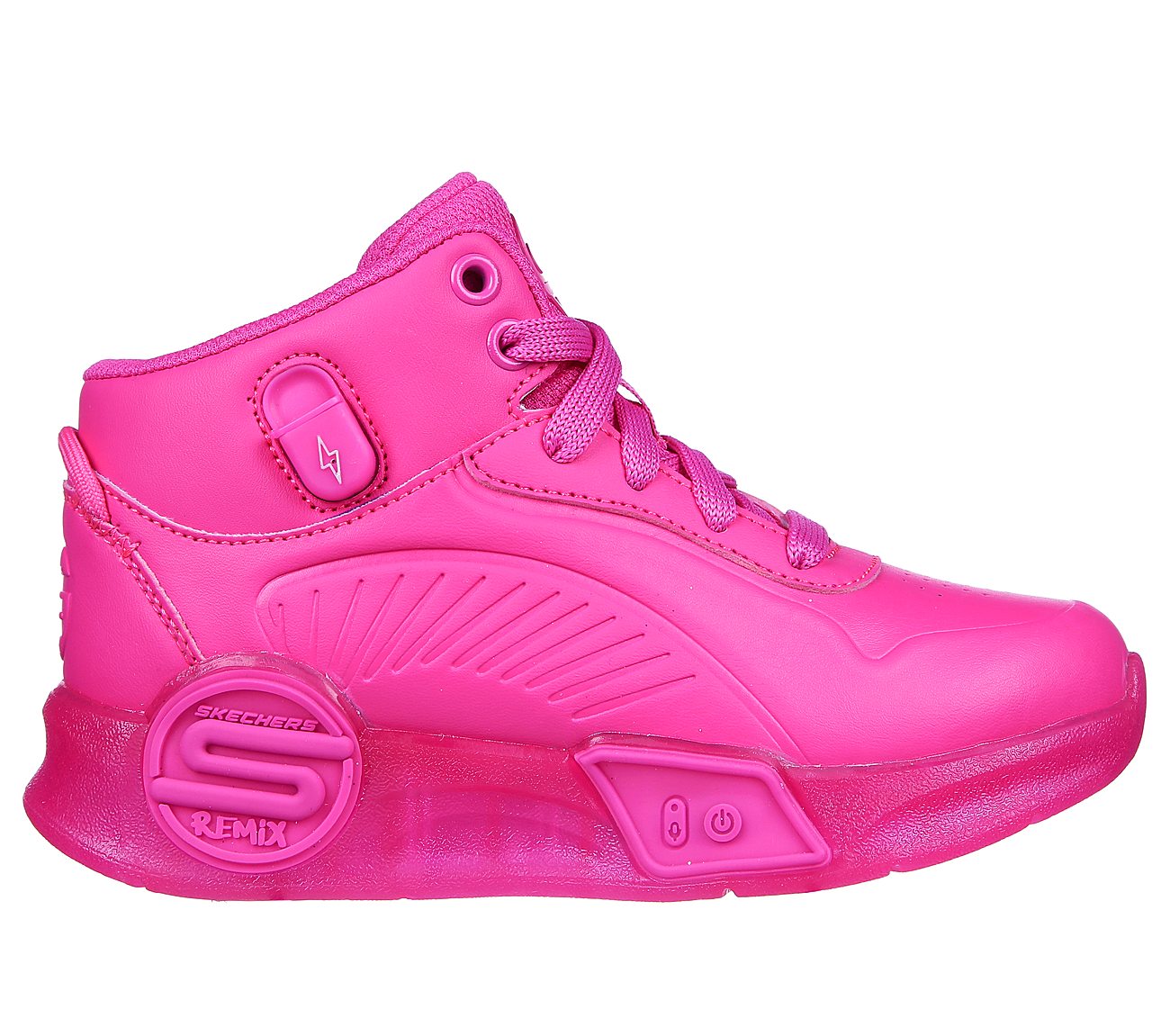 S-LIGHTS REMIX, HHOT PINK Footwear Lateral View