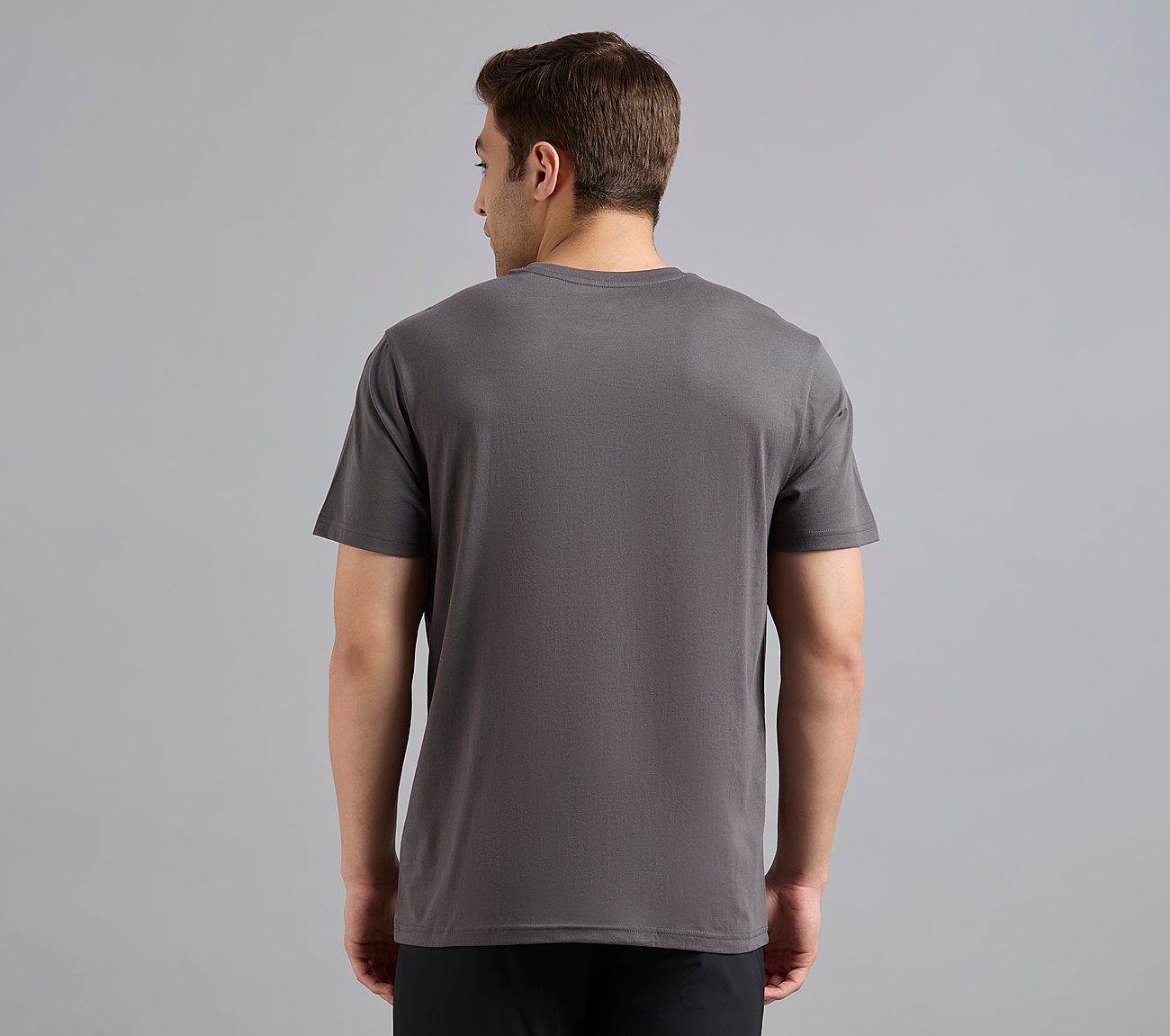 SS CREWNECK T-SHIRT-2PC PACK, SLATE/BROWN Apparel Left View