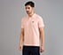 COMFORT FIT POLO, NATURAL/LIGHT PINK Apparels Top View