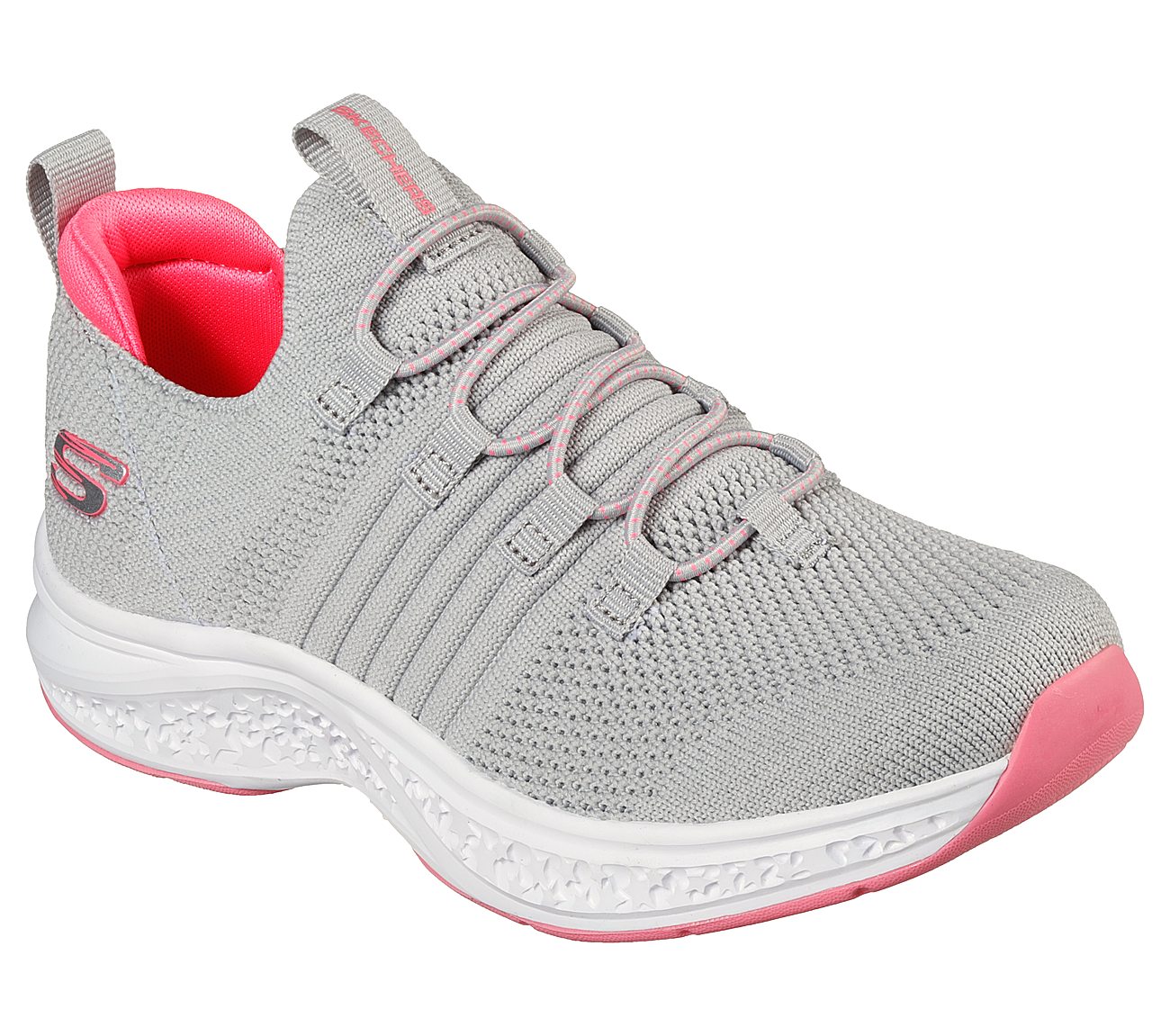 STAR SPEEDER - BRIGHT FORCE, GREY/HOT PINK Footwear Lateral View