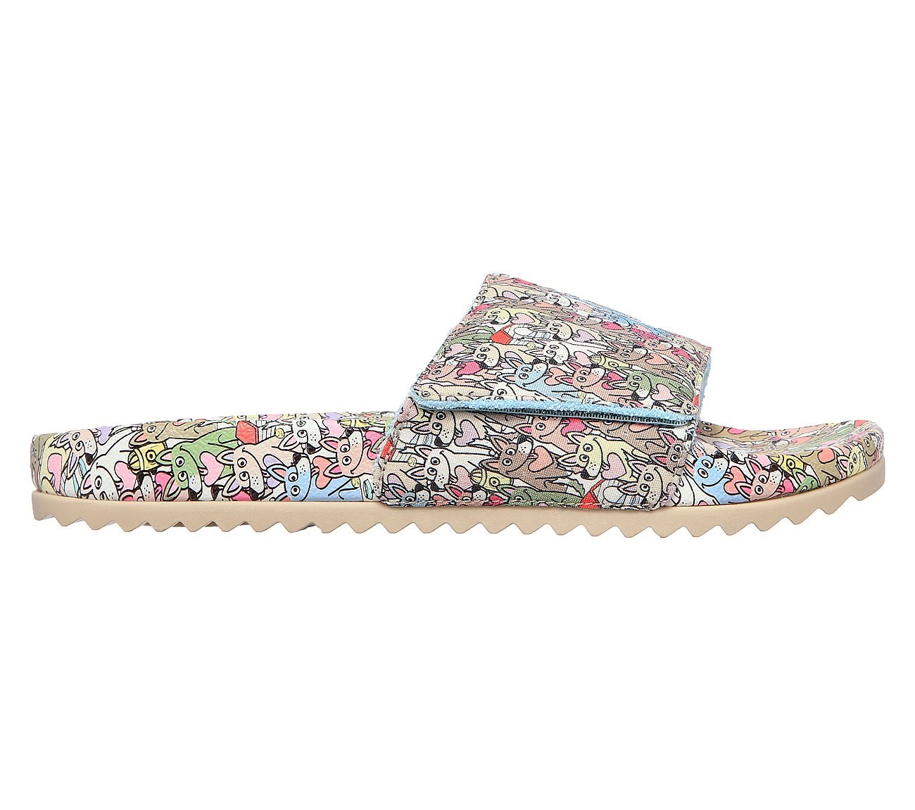 POP UPS 2 - SPRING CRUSH, TAUPE/MULTI Footwear Lateral View