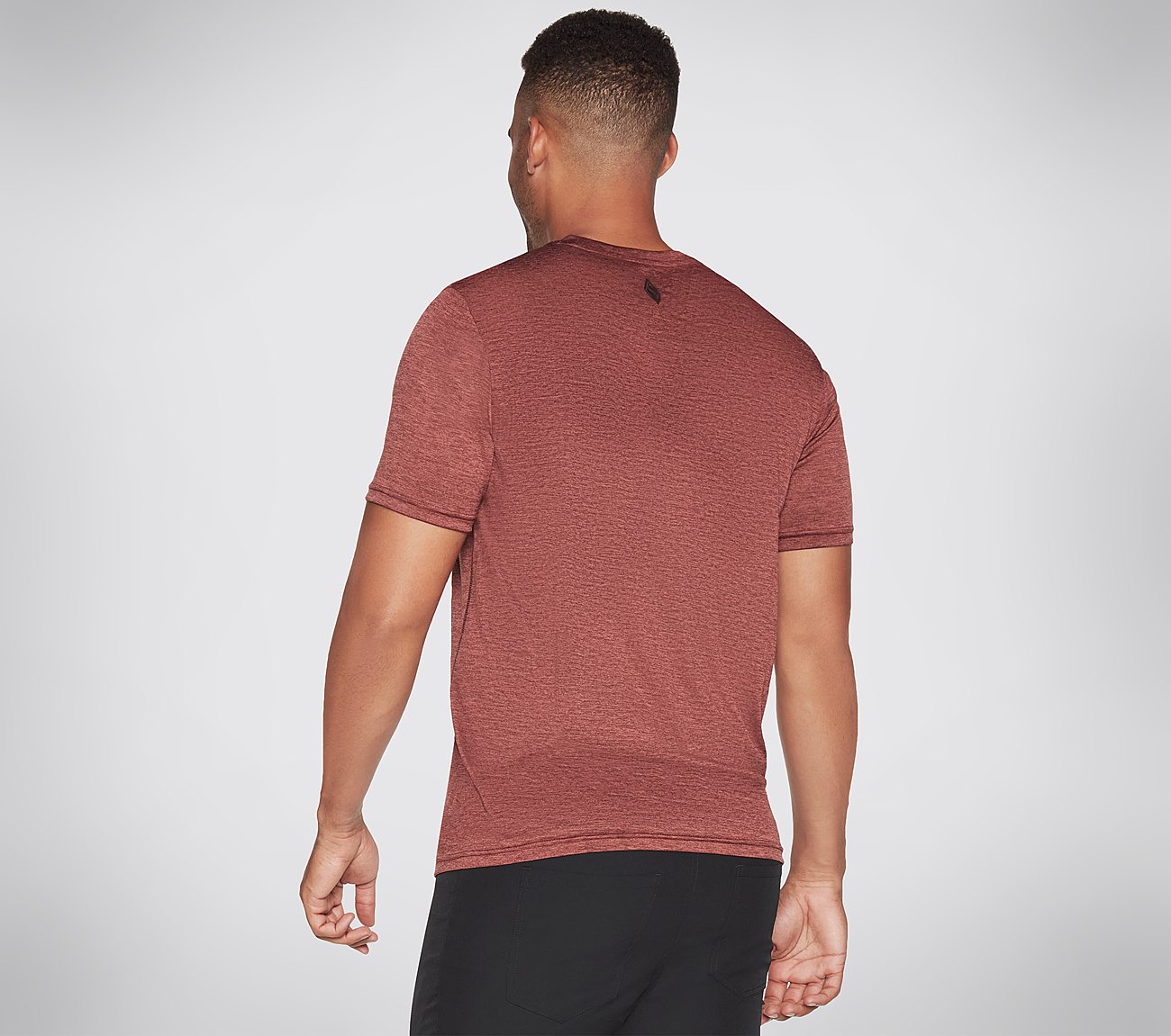 GODRI CHARGE T-SHIRT, DDARK BROWN Apparels Top View
