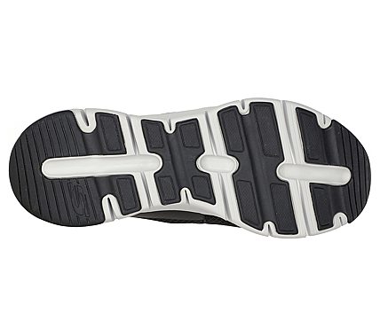 ARCH FIT-BANLIN, BLACK/WHITE Footwear Bottom View