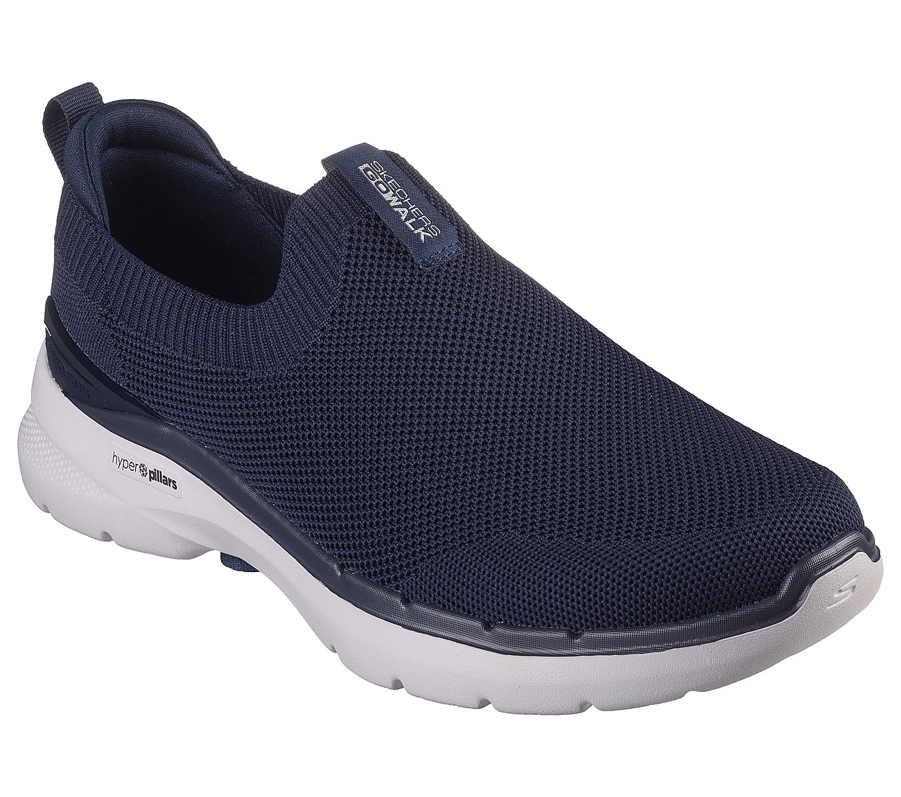 Skechers Navy Go Walk 6 Warnock Mens Slip On Shoes - Style ID: 216267 ...