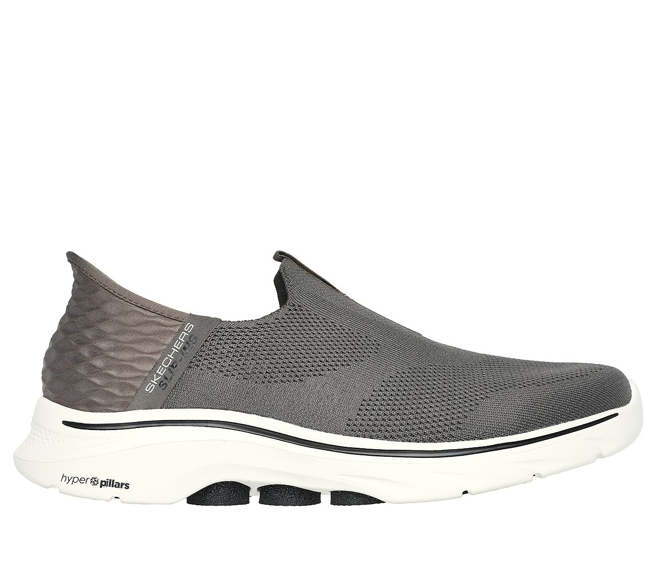 GO WALK 7 - EASY ON 2, BROWN Footwear Lateral View