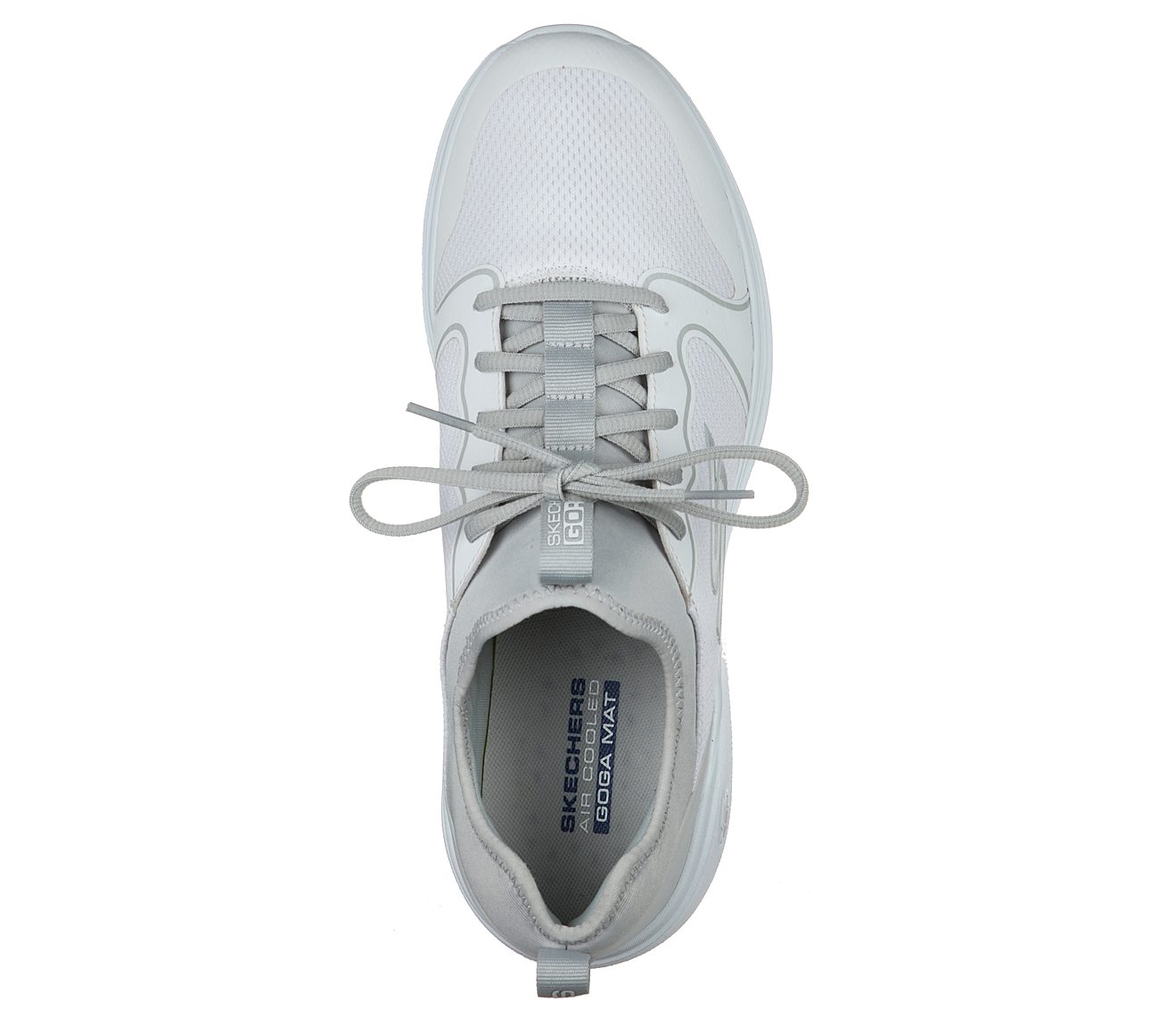 GO RUN FAST - VALIANCE, WHITE/GREY Footwear Top View