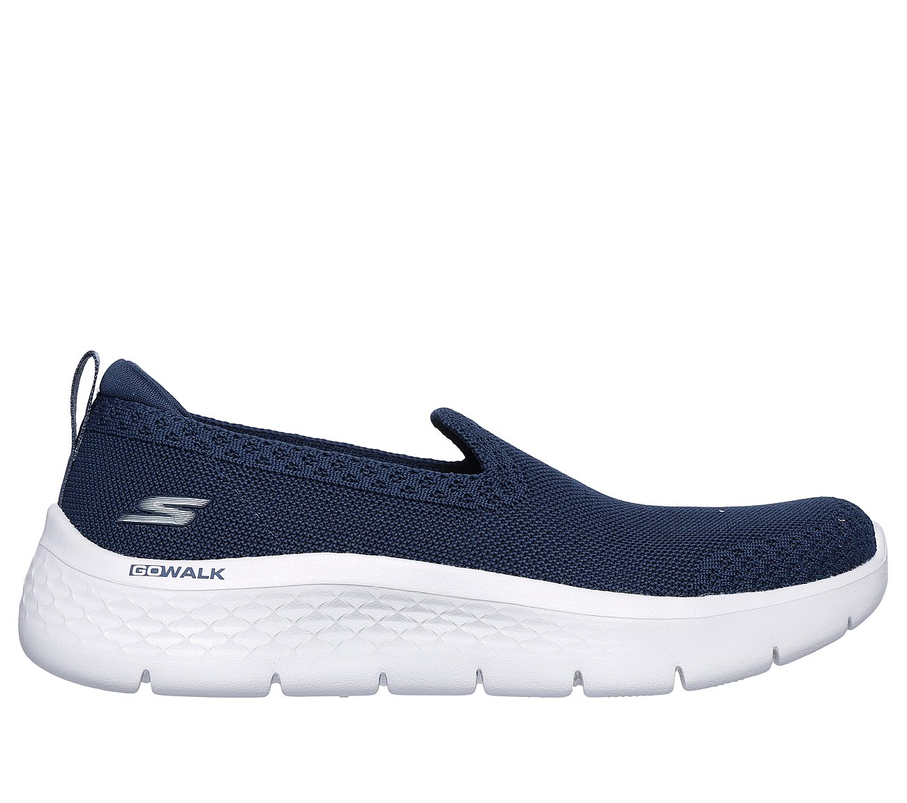 Skechers Navy Go-Walk-Flex-Bright-Summer Women's Slip On Shoes