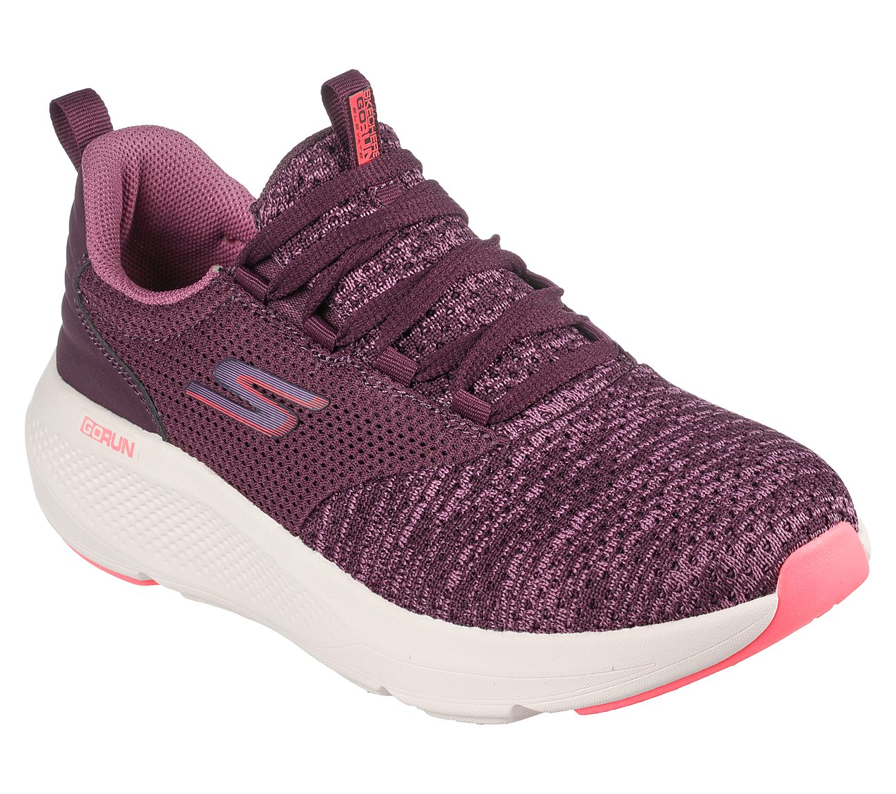 GO RUN ELEVATE-PLEASANT DAYS, PLUM Footwear Right View