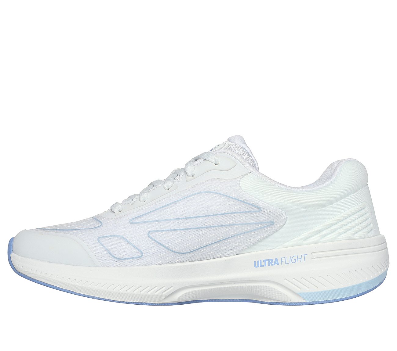 GO RUN PULSE 2.0 - CORSS ROAD, WHITE/BLUE Footwear Left View