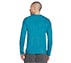 DELTA L/S T-SHIRT, NAVY/TEAL Apparels Top View