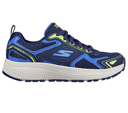 GO RUN CONSISTENT, BLUE/LIME Footwear Right View