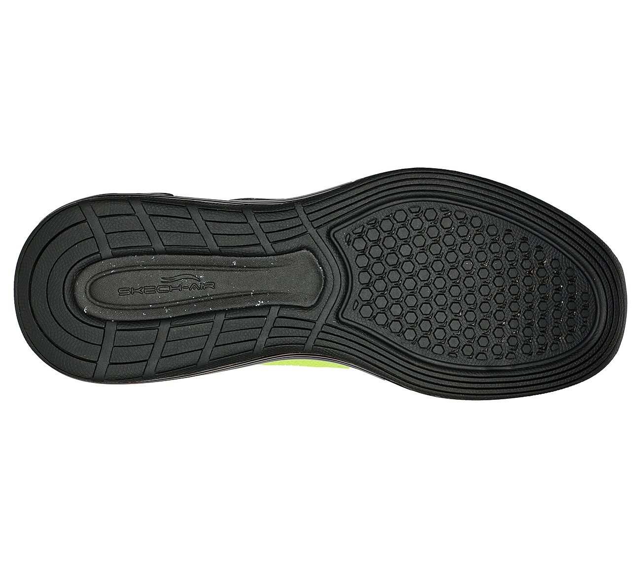 ARCH FIT ELEMENT AIR, LIME/BLACK Footwear Bottom View
