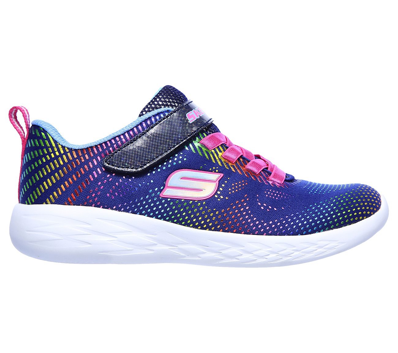 GO RUN 600 - SHIMMER SPEEDER, NAVY/MULTI Footwear Right View