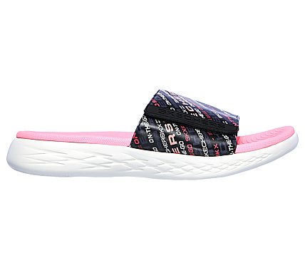 ON-THE-GO 600 - FAST LANE, BLACK/PINK Footwear Right View