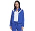 SKECH SWEATS FLEECE CHEVRON J, GUN METAL/ROYAL