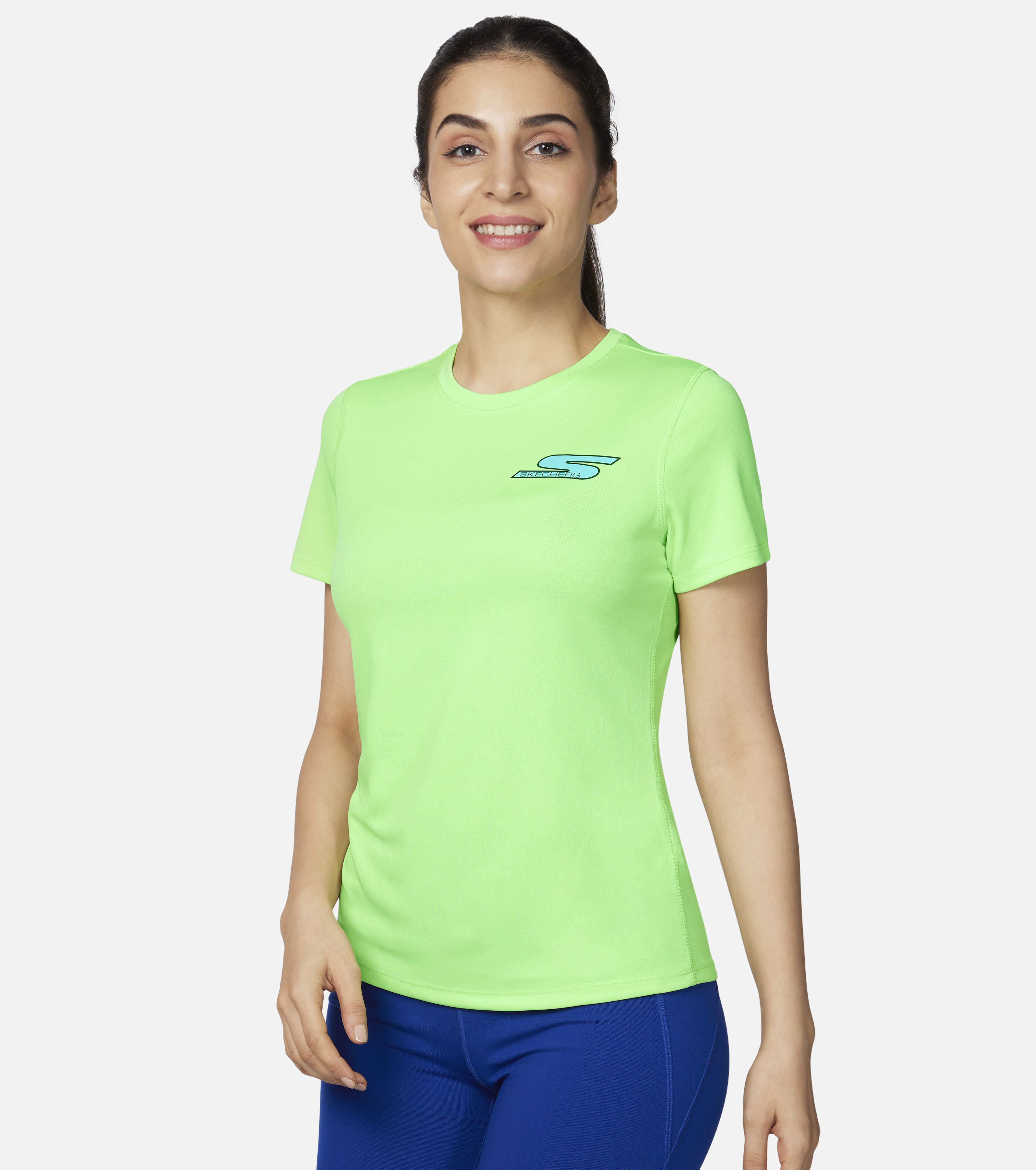 ELITE TECH TEE, LIME/GREEN Apparels Lateral View