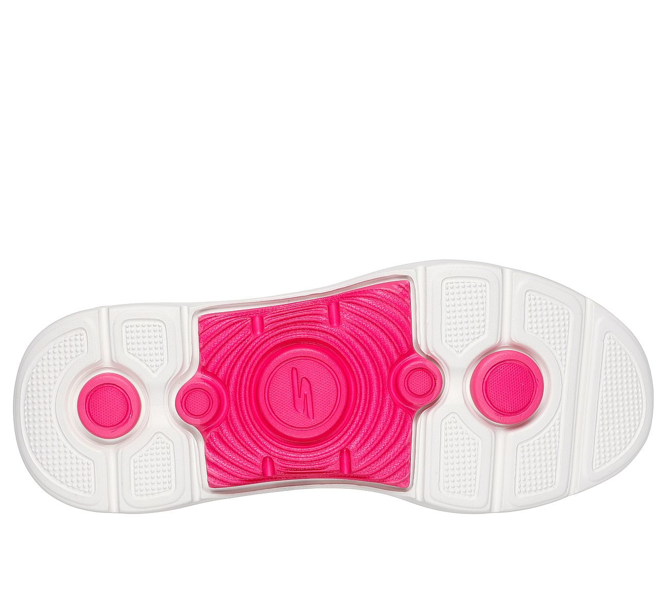GO WALK ARCH FIT 2.0 - VAL, BLACK/HOT PINK Footwear Bottom View