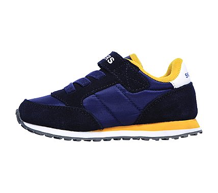 RETRO SNEAKS - GORVOX, NAVY/GOLD Footwear Left View