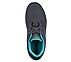 GO WALK 4 - GLORIFY, CHARCOAL/TURQUOISE Footwear Top View