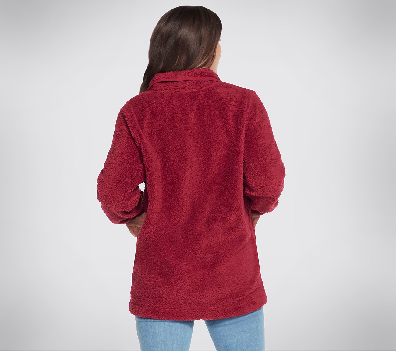 BOBS SHERPA FZ JACKET, RASPBERRY Apparels Top View