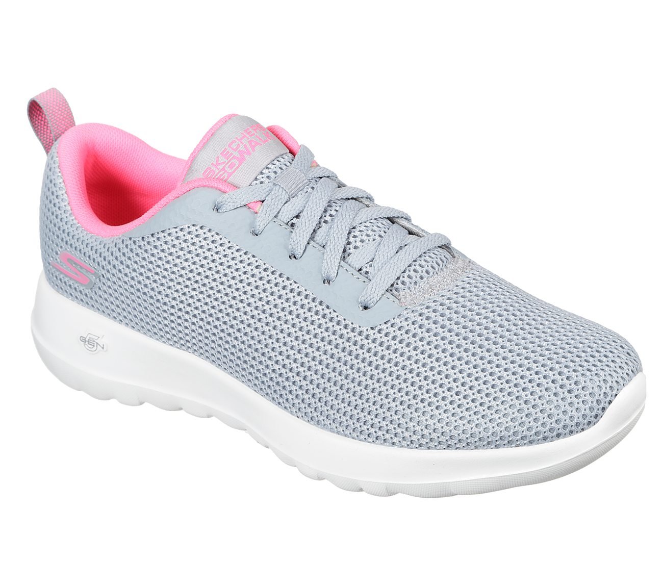 GO WALK JOY, GREY/PINK Footwear Lateral View