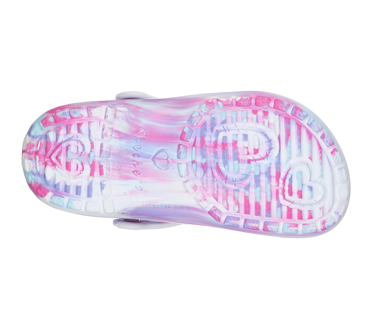 HEART CHARMER - LET'S GO PLAY, WHITE/MULTI Footwear Bottom View