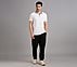 CONTRAST ZIPPER POLO, WHITE