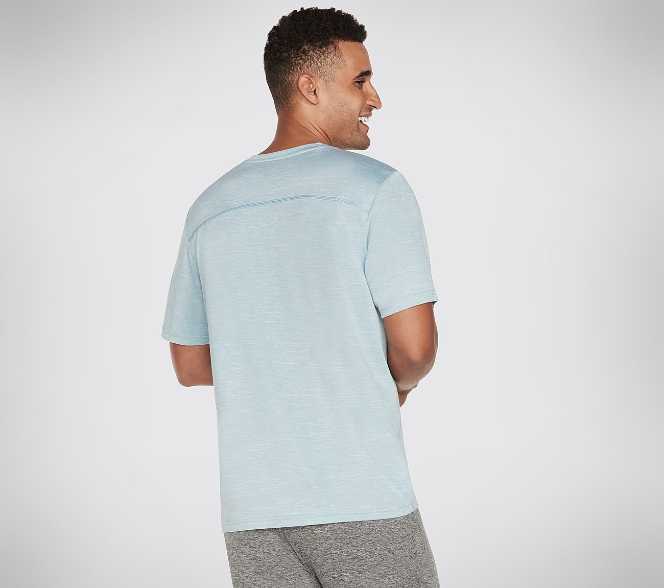 ON THE ROAD TEE, LLIGHT BLUE Apparels Bottom View