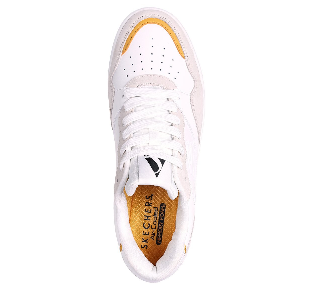 KOOPA - VOLLEY LOW LIFESTYLE, WHITE YELLOW Footwear Top View