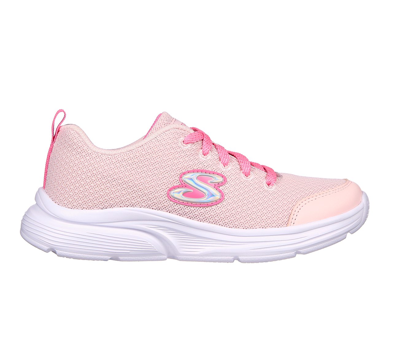 WAVY LITES - BLISSFUL WISH, LLLIGHT PINK Footwear Lateral View