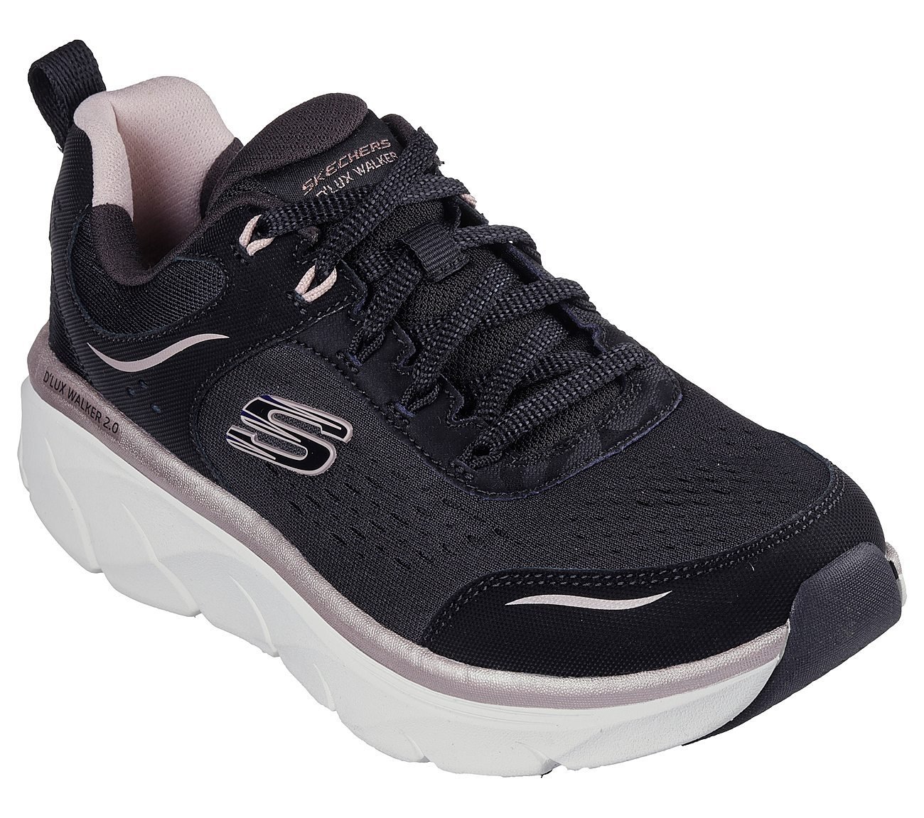 D'LUX WALKER 2.0-GRADIENT GLAM, BLACK/ROSE GOLD Footwear Right View