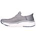 SKECHERS SLIP-INS: MAX CUSHIONING - SMOOTH, CHARCOAL/BLUE