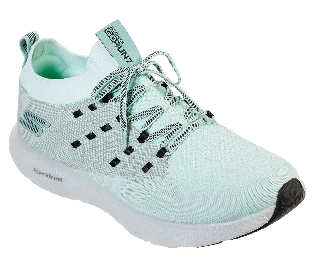 GO RUN 7 -, TURQUOISE/BLACK Footwear Lateral View
