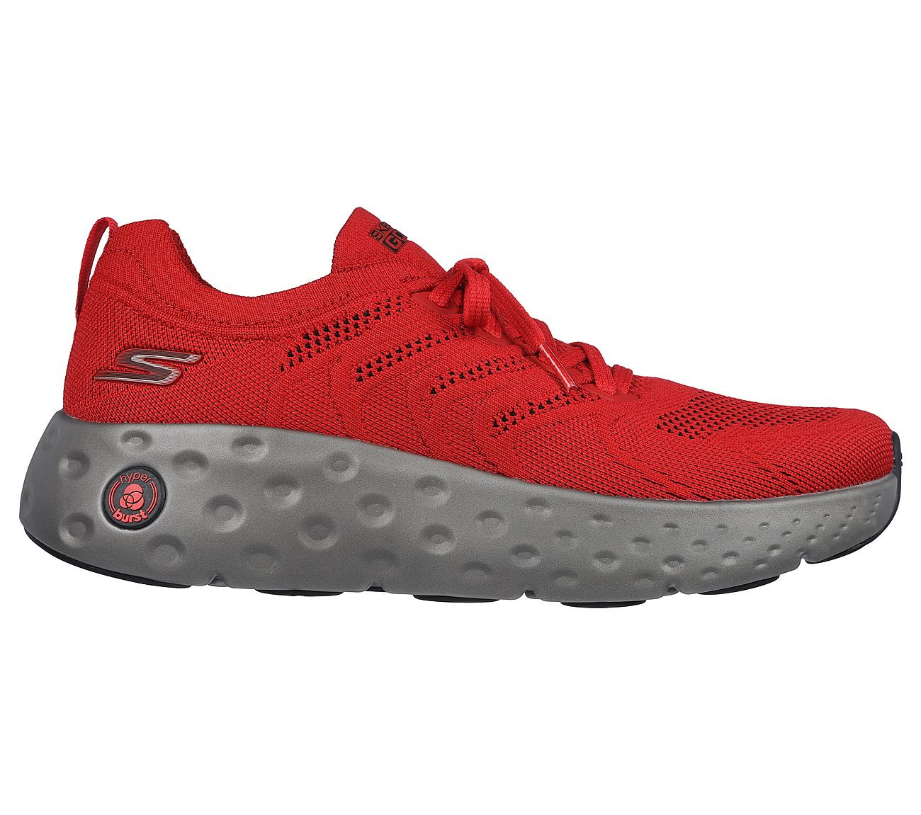 MAX CUSHIONING HYPER CRAZE, RED/BLACK Footwear Lateral View