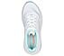 MAX CUSHIONING ARCH FIT - SWI, WHITE/AQUA Footwear Top View