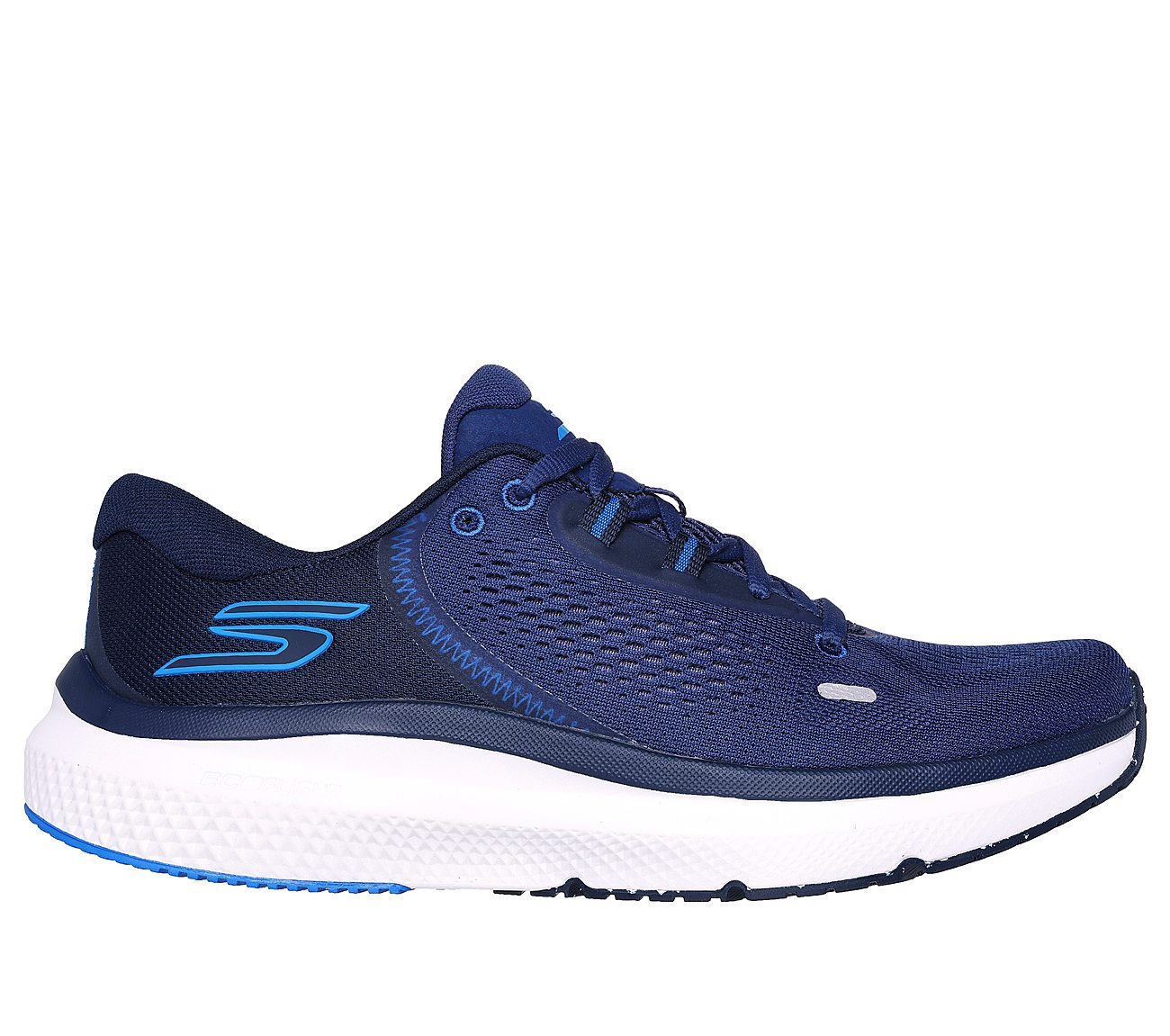 GO RUN PURE 4, NAVY/BLUE Footwear Lateral View