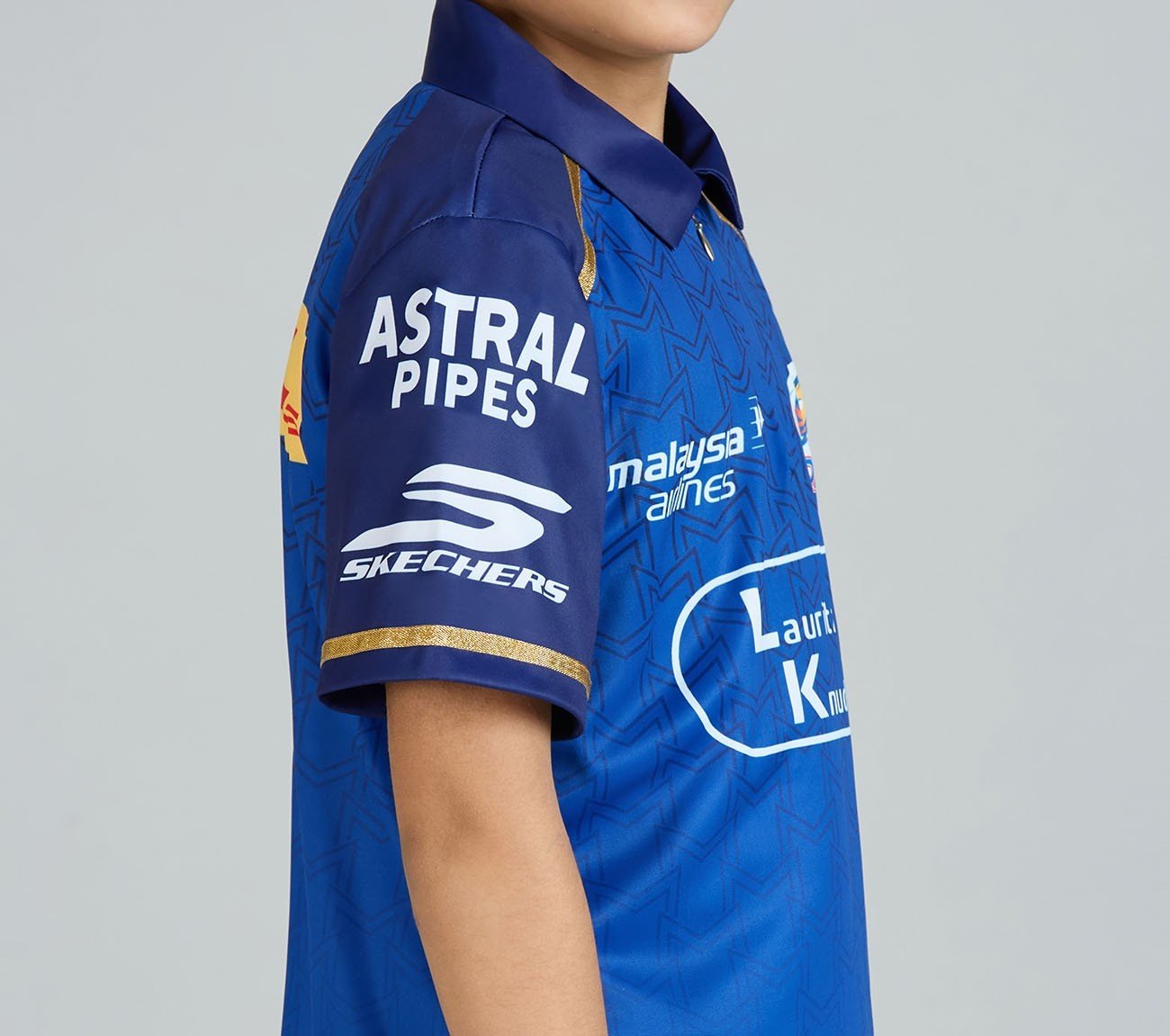 MUMBAI INDIANS IPL KID'S FAN JERSEY 2026, ROYAL/NAVY/LIME