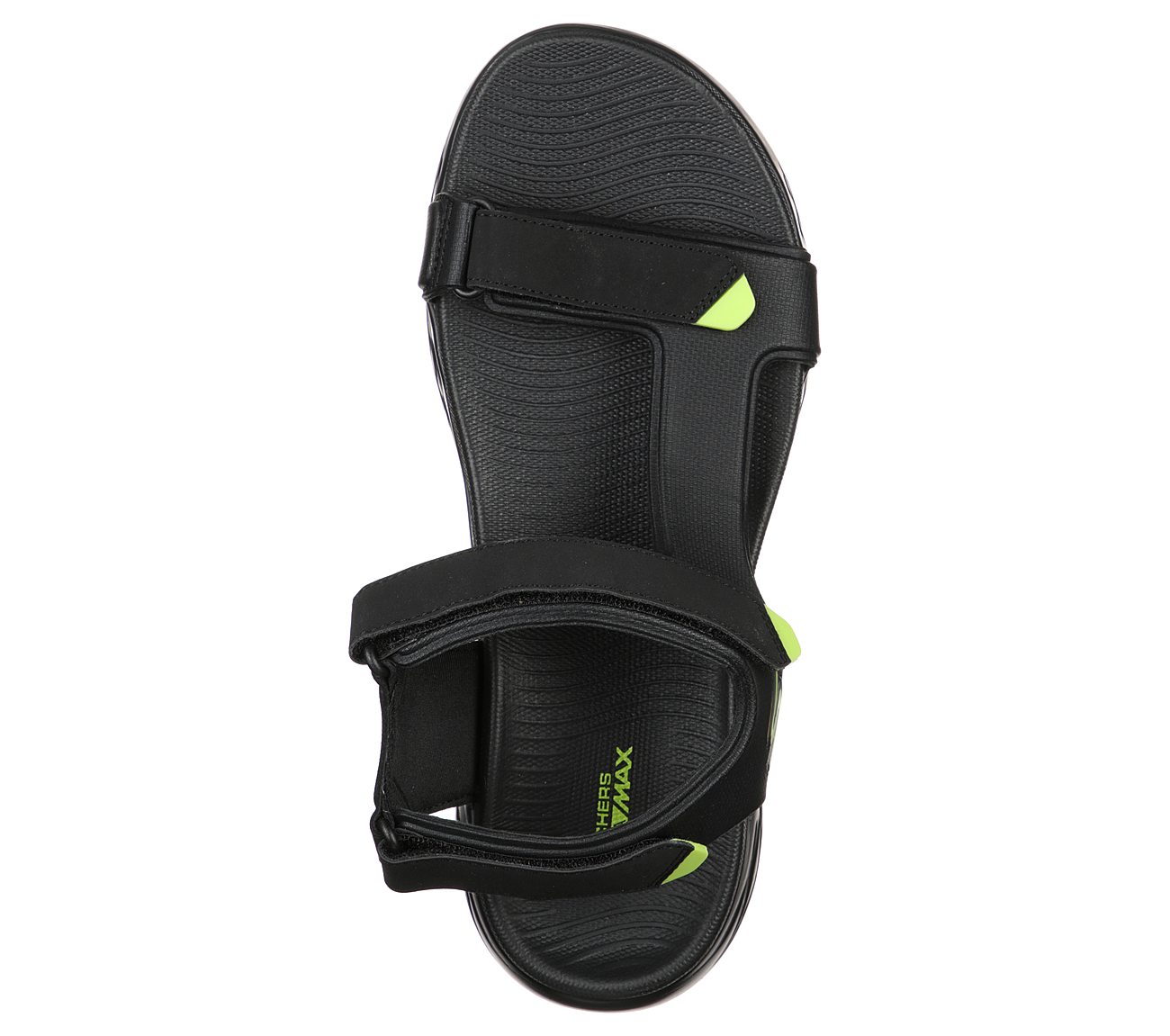 ON-THE-GO 600 - VENTURE, BLACK/LIME Footwear Top View
