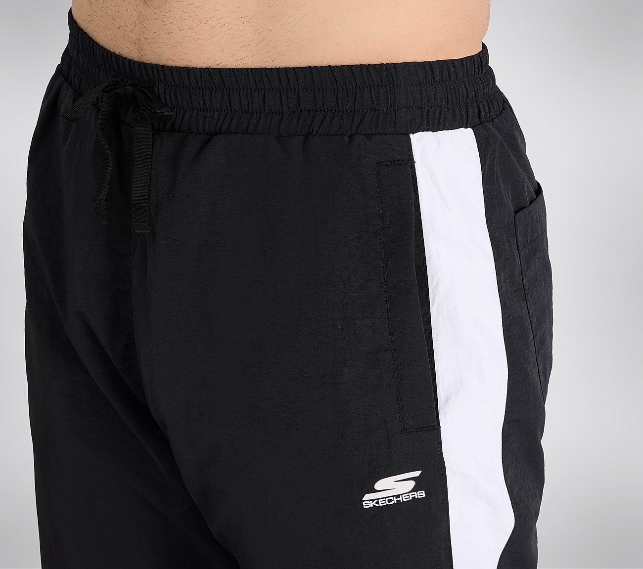 SKECHERS CUT & SEW JOGGER, WHITE/LIME Apparel Right View