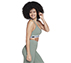 GOFLEX JACQUARD BRA, LIGHT GREEN Apparel Bottom View