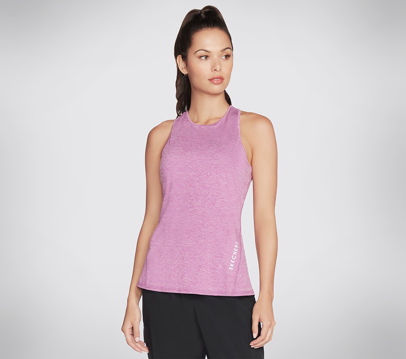 DIAMOND BLISSFUL TANK, PURPLE/HOT PINK Apparels Lateral View