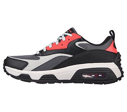 SKECH-AIR EXTREME V2, BLACK/RED Footwear Left View