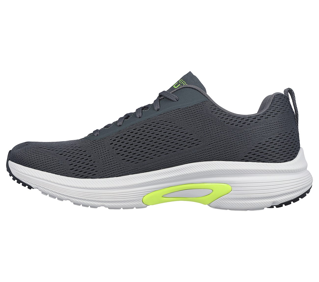 GO RUN ARCH FIT, CHARCOAL/BLACK Footwear Left View