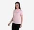 SKECHERS METALLIC LOGO T-SHIRT, WWWHITE Apparel Top View