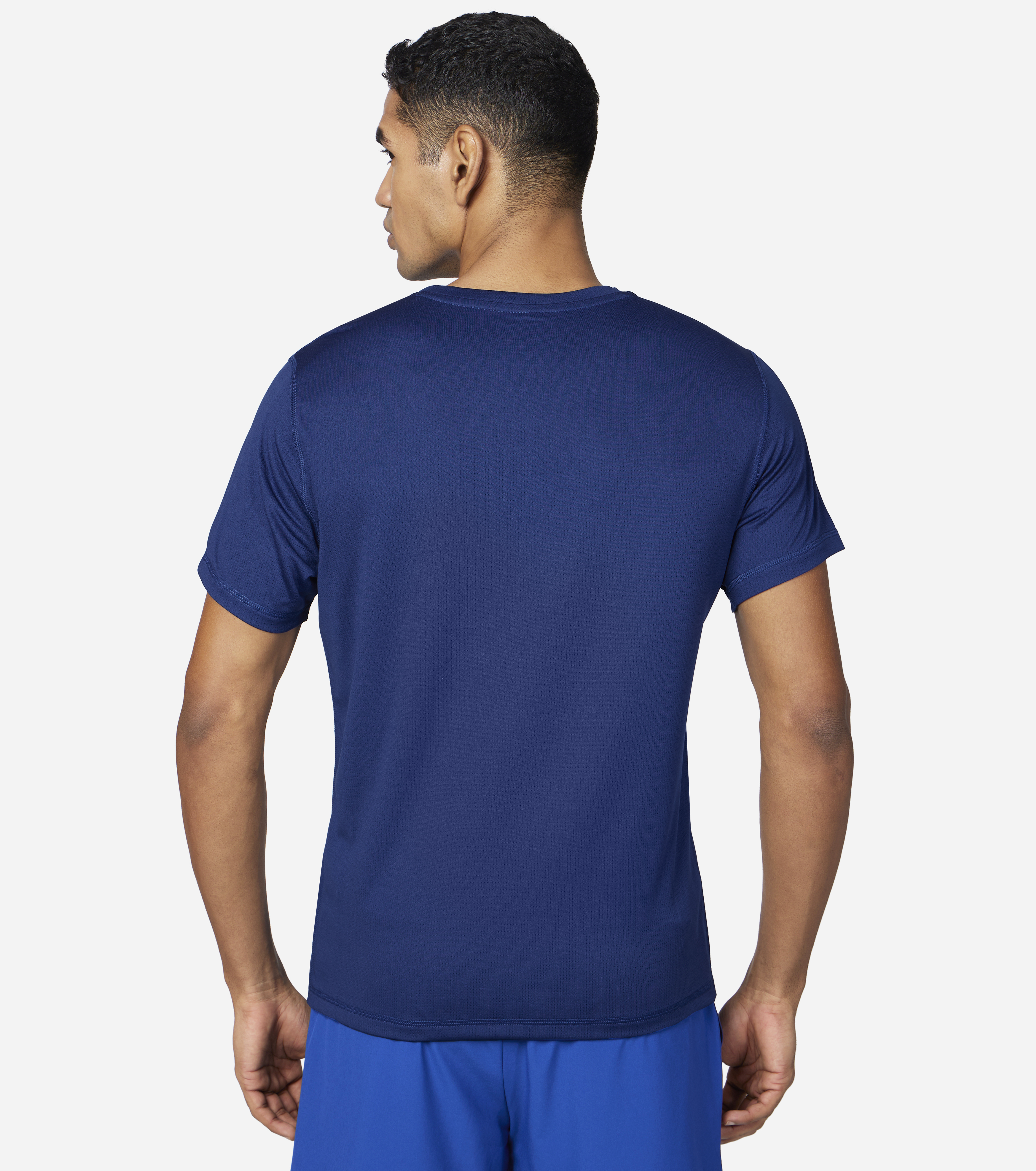 GORUN ELEVATE T-SHIRT, BLUE/WHITE Apparel Bottom View